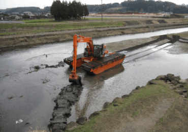 熊本県菊池市 鴨川掘削工事