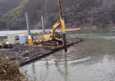 群馬県多野郡 下久保ダム浚渫工事