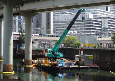 東京都 日本橋川歩道橋建設工事